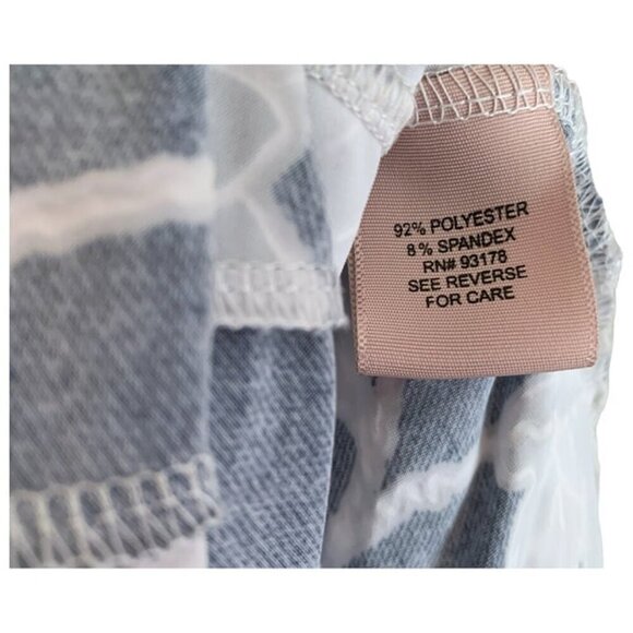 Philosophy Skirt with White Flowers - Size Large - Boho Sway Skirt - Stretchy - Picture 7 of 8